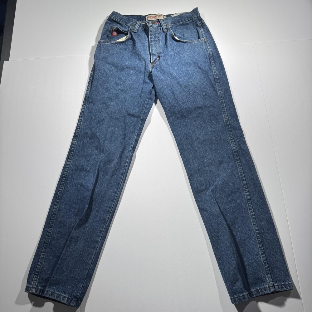Wrangler PBR Jeans Mens 30x30 (27x28) Blue Denim Original Western Cowboy Rodeo